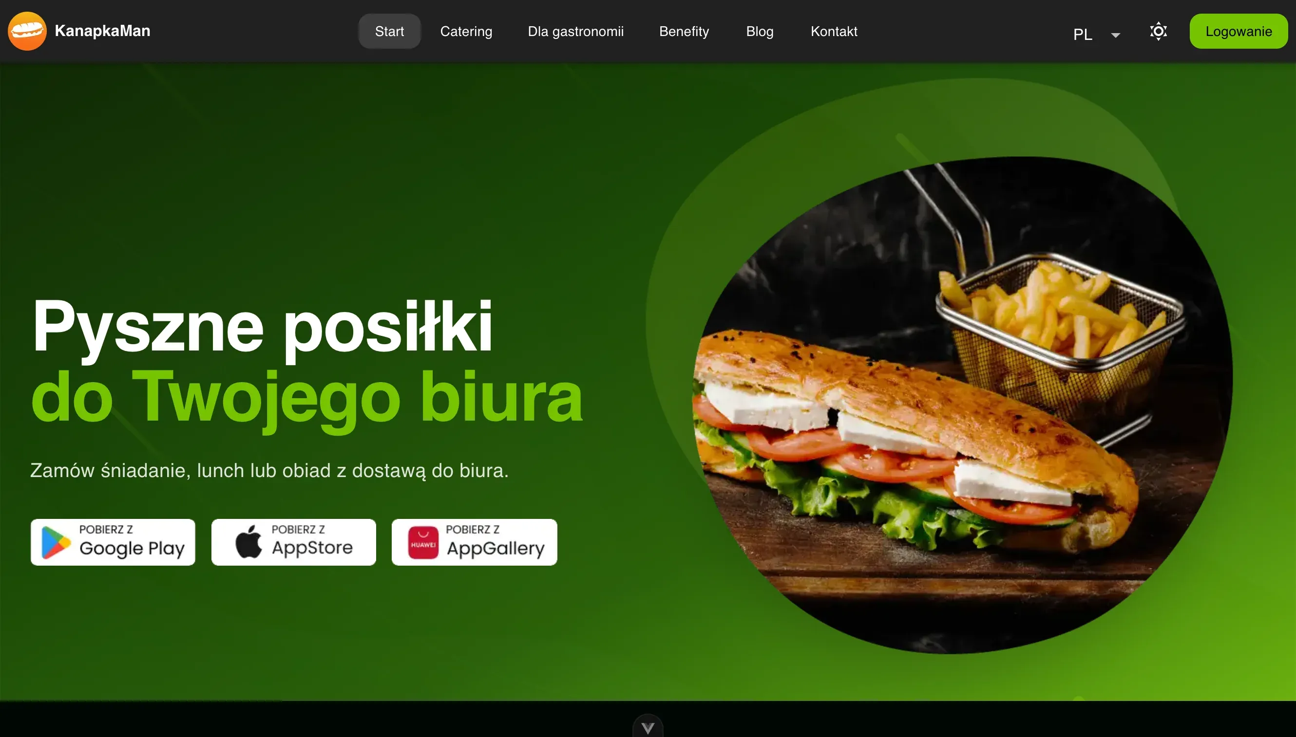 KanapkaMan – app for catering companies