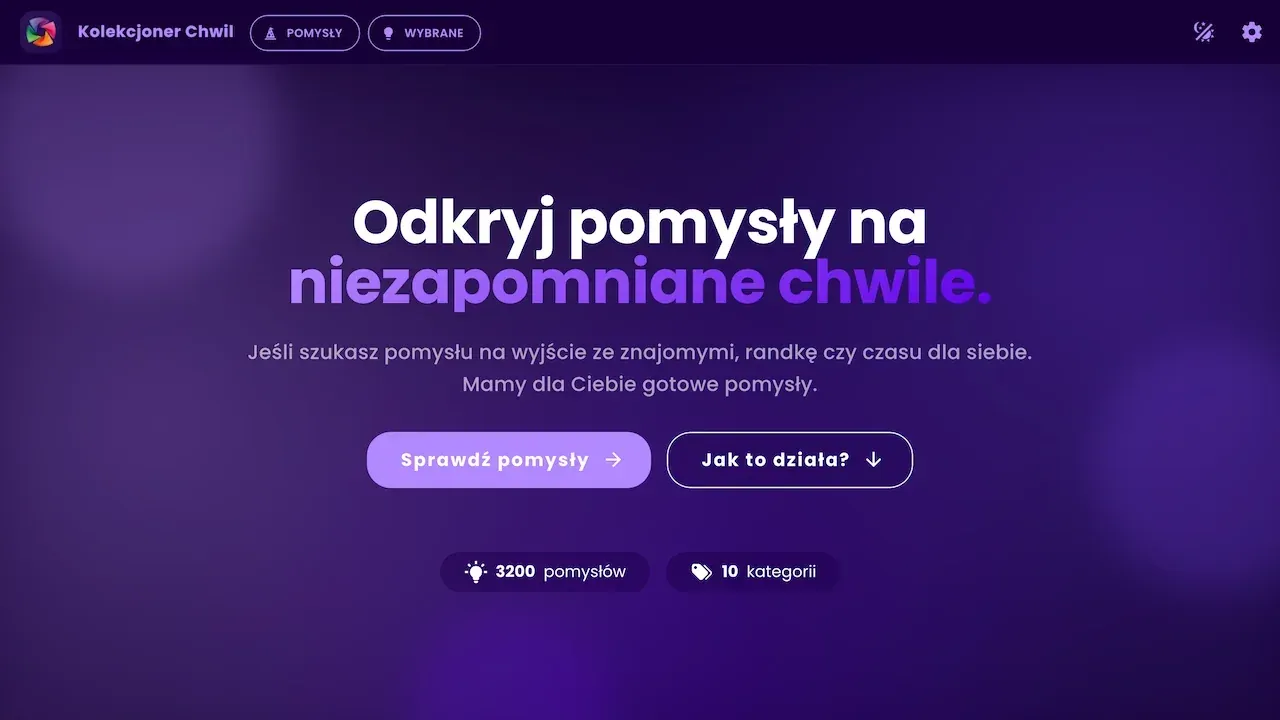 Kolekcjoner Chwil – Cyfrowy Kreator Niezapomnianych Momentów